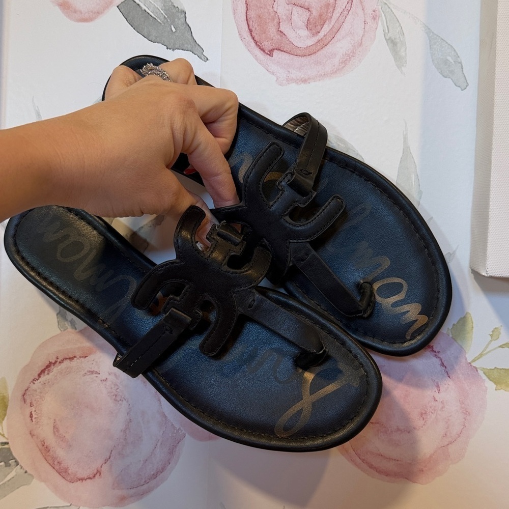 Sam Edelman Black Leather Sandals